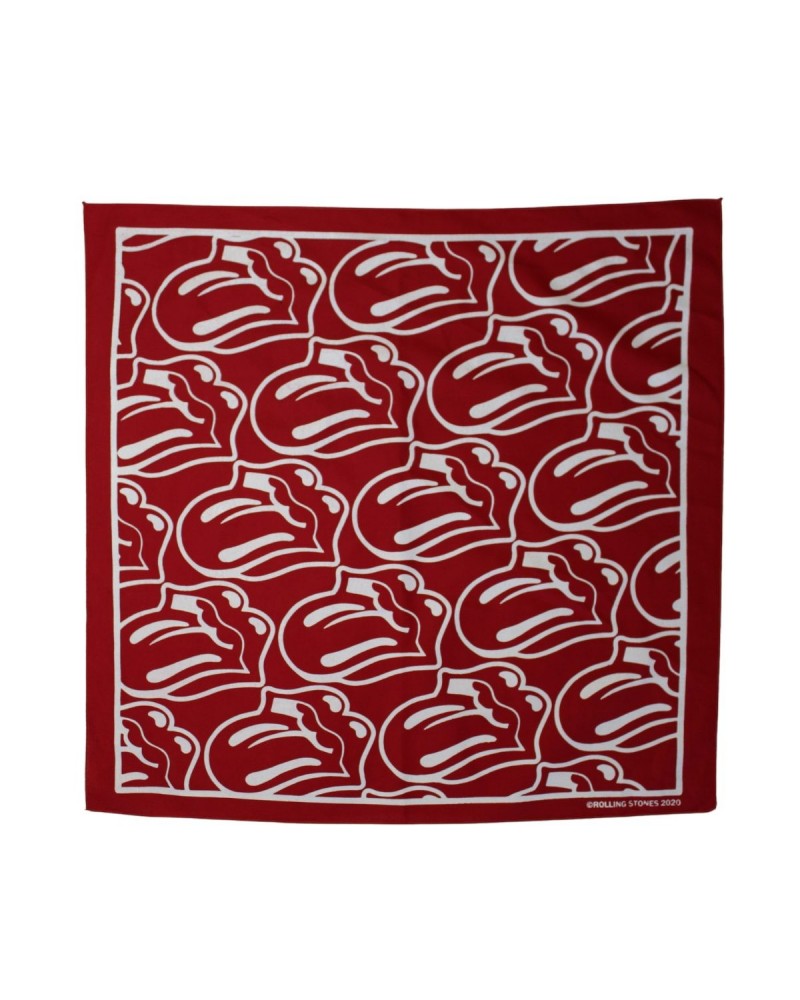 The Rolling Stones Red/White Tongue Bandana $6.45 Accessories